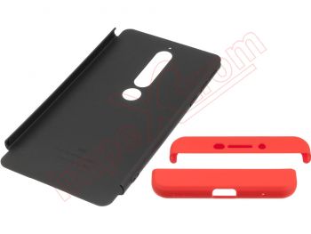 Red/Black GKK 360 case for Nokia 6 (2018)
